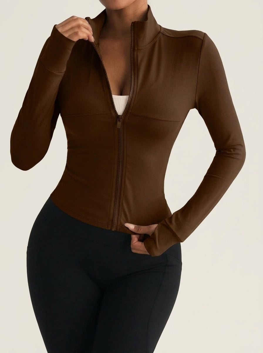 Chaqueta Deportiva Marron Chocolate