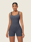 Enterizo Short Deportivo Gris Oscuro