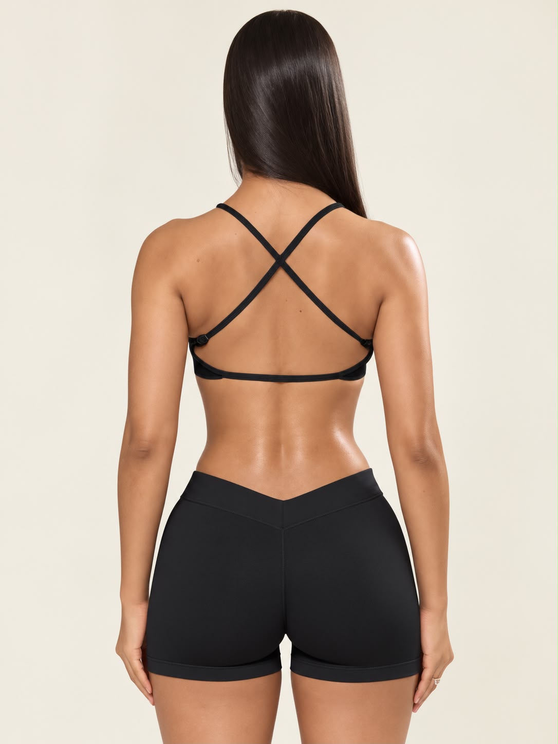 Conjunto Top y Short Negro