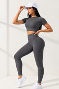 Conjunto Manga Corta y Pantalón Gris