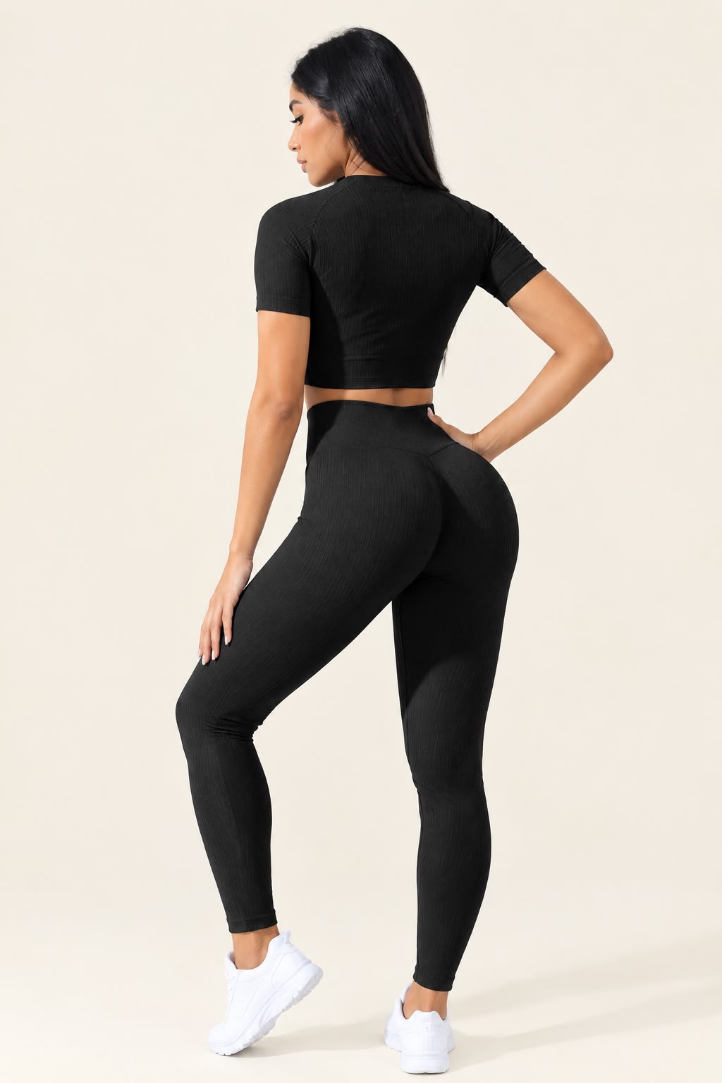 Conjunto Manga Corta y Pantalón Negro