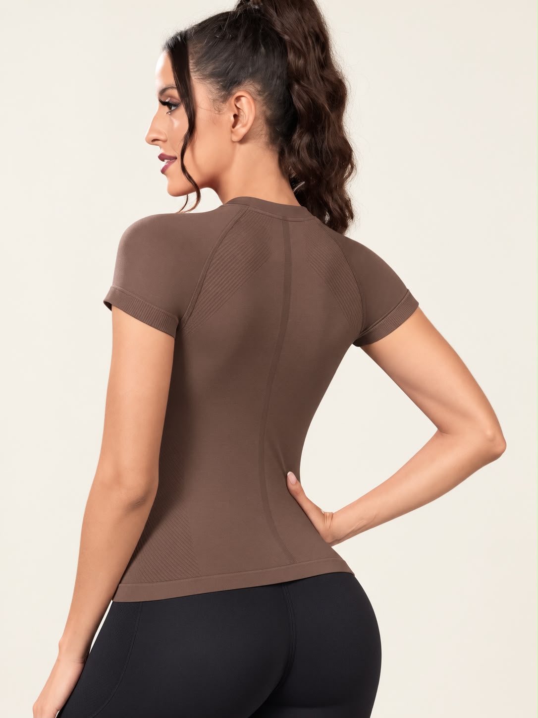Camiseta Deportiva Marron