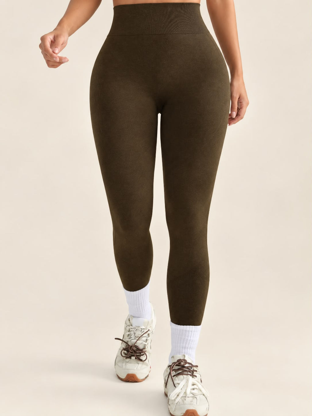 Leggins push up color marrón