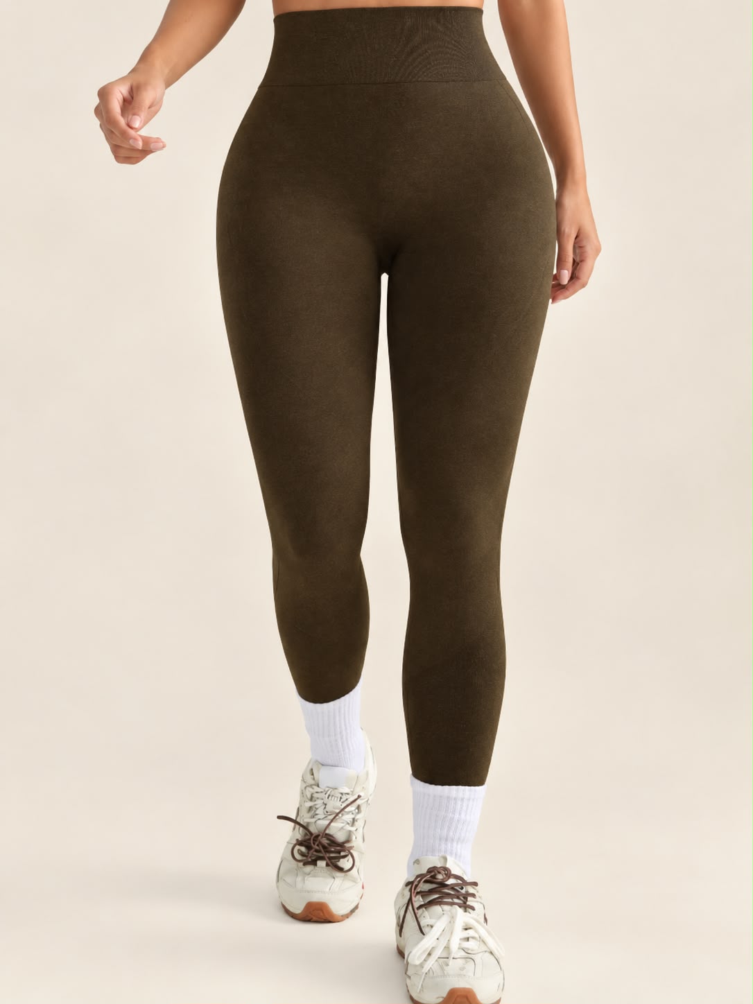 Leggins push up color marrón